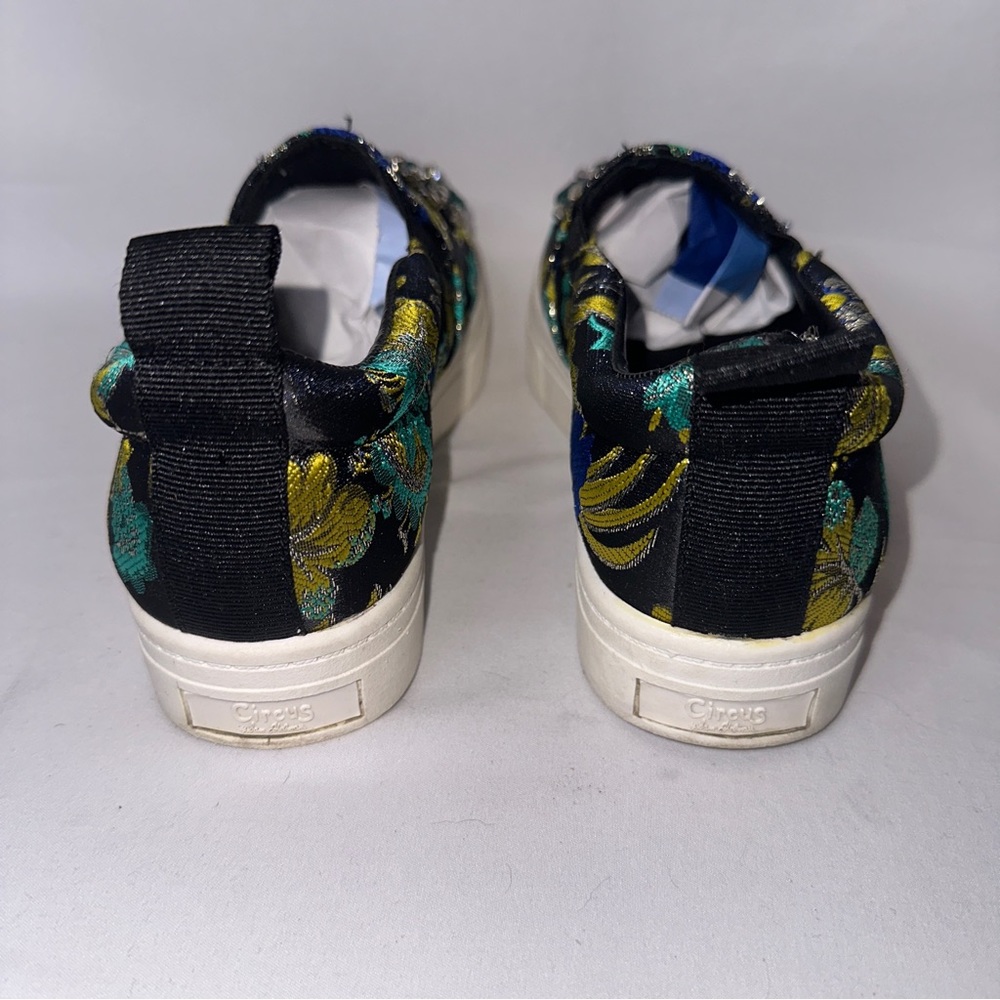 Circus by Sam Edelman Sinclair Critter Platform Jacquard Slip-On Sneaker Size 7 - Picture 3 of 6